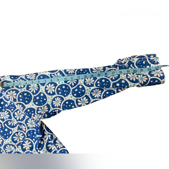 Blue Floral Western Shirt - Picture 8 of 10